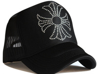 Gorra de camionero de malla personalizada gratis con diseño de moda con logotipo de diamantes de imitación Hot Fix Gorra de béisbol de 5 paneles