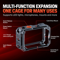 Cage de protection DJI Osmo Action 6 en alliage d'aluminium avec points de fixation pour accessoires de caméra Action 6 et vlogging