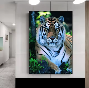 لوحات فنية جدارية للديكور المنزلي، صور حيوانات النمر على قماش، ملصقات وطباعات - Product Image 4