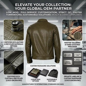 Chaqueta Trucker de Piel de Oveja Genuina con Textura de Cocodrilo, Diseño Slim Fit, Moda de Lujo para <span class=keywords><strong>Hombre</strong></span>, Otoño, Personalizada, OEM - Product Image 3