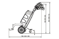 Géant-Déplacer Vente Chaude Électrique Mini 1 Ton Remorqueur Remorquage Tracteur, Électrique de Remorquage Remorqueur Tracteur Pour Déplacer Cages Et Chariot