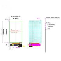 Écran LCD AMOLED à cristaux liquides de 7 pouces avec résolution 1080*1920