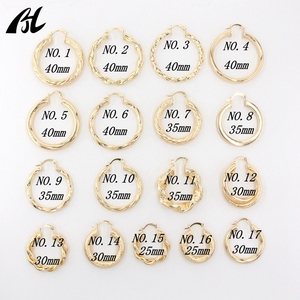 Beliebter Schmuck Hypoallergene Geometrische Chunky <span class=keywords><strong>Hoop</strong></span> Vergoldete Huggie-Ohrringe Damen Statement-Ohrringe - Product Image 2