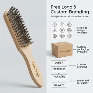 Spazzola in Acciaio Industriale per Rimozione Ruggine con Manico in Legno, 4x16 File di Setole ad Alta Densità, Vendita Diretta dalla Fabbrica - Product Image 6