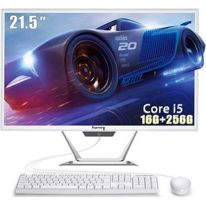 Computadora de Escritorio Todo en Uno Suevery de 21.5 Pulgadas, Core I5, 16 GB de RAM, 256 GB de Almacenamiento, Blanca, para Uso Comercial y Educativo - Product Image 1