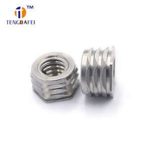 Écrou à insérer en acier inoxydable TENGDAFEI M3 M4 M5 M6 à tête hexagonale, filetage métrique, moleté pour serrage manuel - Product Image 2