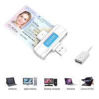 Pembaca Kartu Cerdas USB Lipat ISO 7816 EMV untuk ATM CAC ID IC Chip Bank Kredit Debit SIM Pembayaran