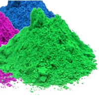 Solution antigel de colorant de colorant de liquide de refroidissement vert fluorescent à base d'eau pour les colorants textiles sous forme de poudre