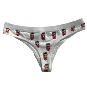 수요에 인쇄 섹시한 성숙한 여성의 브리프 원활한 끈 팬티 여성용 추적없는 G-스트링 팬티 - Product Image 4