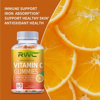Gommes à la vitamine C pour adultes et enfants, multivitamines avec zinc, soutien immunitaire et collagène pour la peau, gommes à la vitamine C