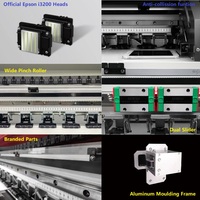 Grand Format 1.8m/3.2m 2/3 officiel I3200 têtes papier de transfert de chaleur jet d'encre Textile imprimante à sublimation pour vêtements de sport casquette drapeau