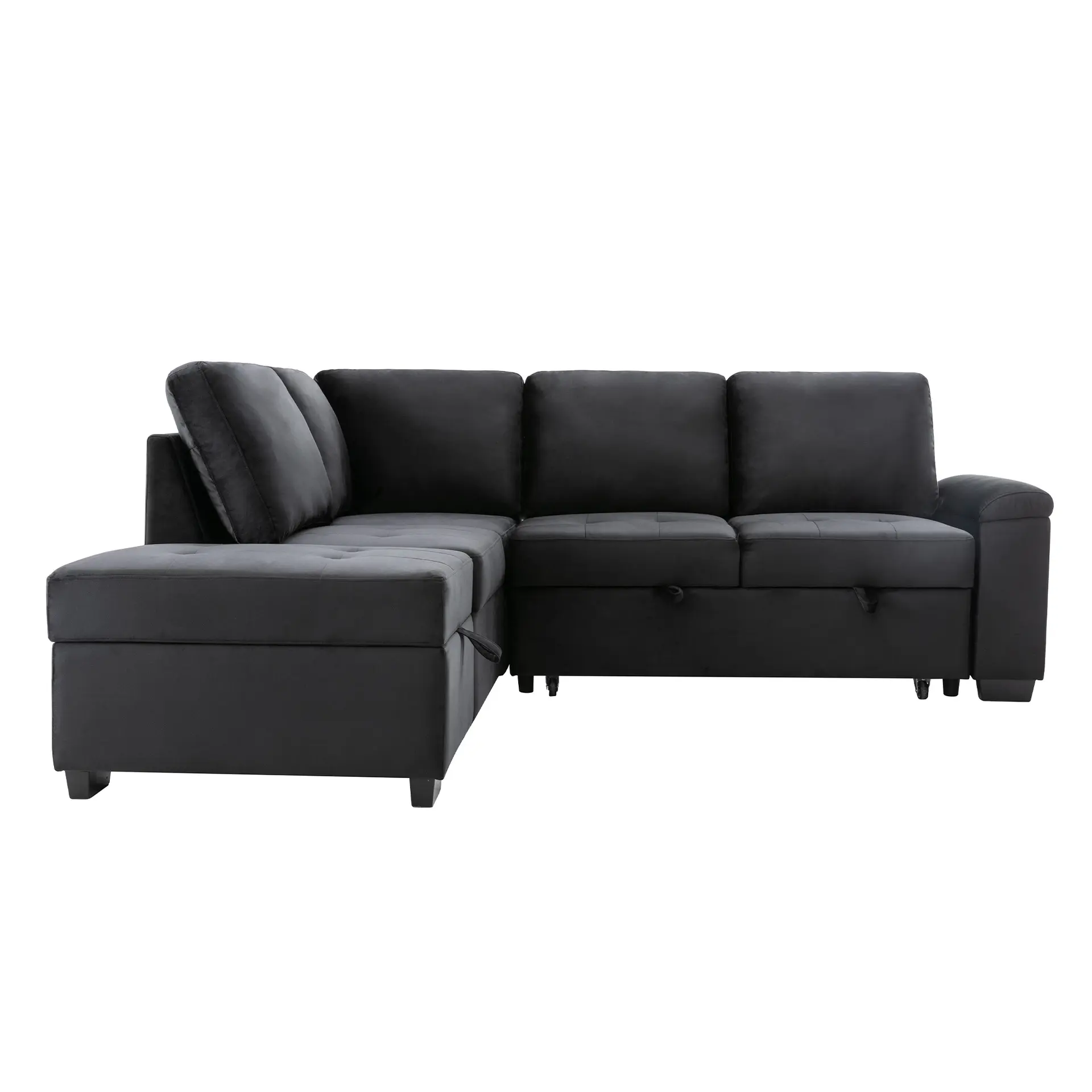 Giường sofa hiện đại cắt kéo ra L hình dạng Sofa giường lãng mạn Sofa giường