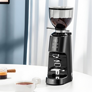 Moulin à café électrique portable et réglable en acier inoxydable avec meule à grains, pour expresso italien et cafetière à piston - Product Image 3