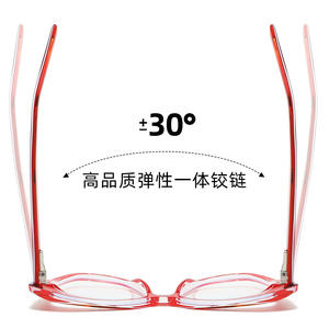 Lunettes anti-lumière bleue carrées 87288, monture Tr90, monture complète, unisexe, lunettes tendance, couleur rouge - Product Image 5
