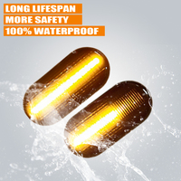 2x clignotants dynamiques à Led pour Renault Clio Trafic Kangoo Twigo Dacia Logan Duster Nissan Interstar Primastar