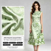 Tissu Jacquard en Polyester de Poids Moyen, Couleur Stable, pour Robes, Blouses, Jupes et Vêtements de Mode Féminins – Vente en Gros