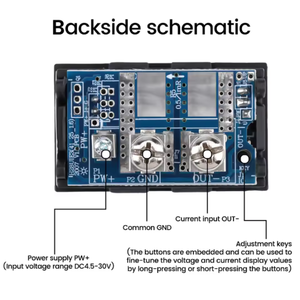 DC4.5-30V 30A 50A Mini Digital Voltmeter Ammeter 3 Bits 0.28" Dual LED <strong>Voltage</strong> Current Meter Volt Detector Tester Built-in Shunt - Product Image 3