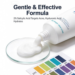 Crema Limpiadora Facial con Niacinamida y Aminoácidos, Ácido Salicílico, Anti-Espinillas, Limpieza Profunda, Control de Grasa, Iluminadora y Reafirmante - Product Image 4