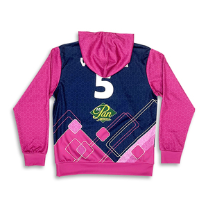 Sudadera personalizada Sublimación Diseño de impresión Poliéster Gimnasio Correr Deportes Sudadera con capucha - Product Image 3