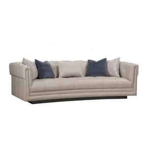 Ensemble de canapés sectionnels Chesterfield convertibles contemporains élégants 100% en cuir véritable de grain supérieur extensible salon un siège - Product Image 6