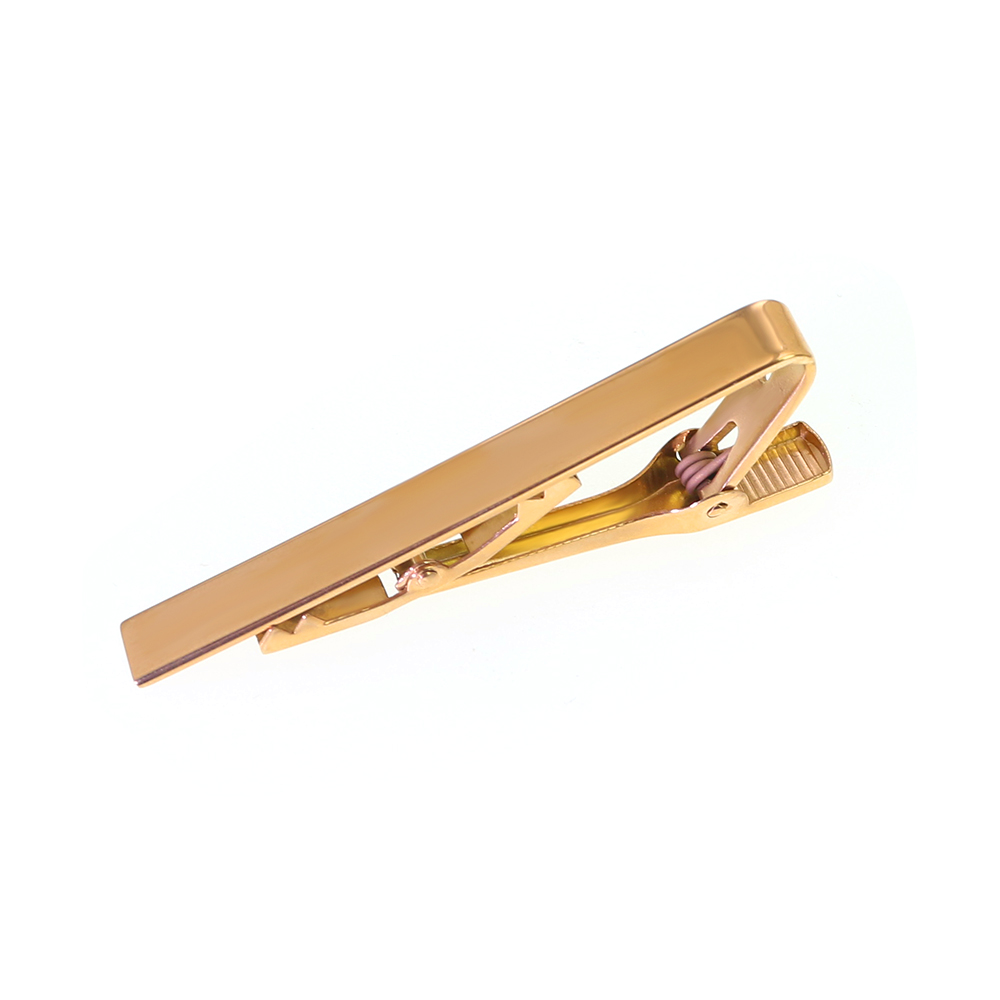 Fermacravatta dorato, dimensioni 55*6.5mm.