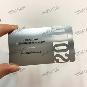 Hot Sale Gold-Plated Polished Customized Stainless Steel Business Blank Metal Cards - Product Image 1