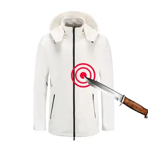 Sturdyarmor vendite calde giacca bianca resistente al taglio abbigliamento di sicurezza per autodifesa giacca anti pugnalata