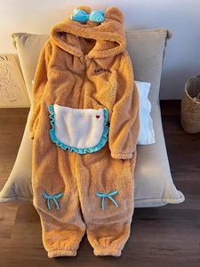 Pyjama <span class=keywords><strong>combinaison</strong></span> à capuche en polaire corail pour <span class=keywords><strong>femme</strong></span>, style hiver, tenue décontractée, costume de cosplay pour fête d'Halloween IM112-W - Product Image 2