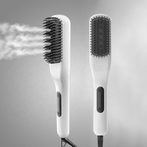 Peigne Lisseur Chaleur En V | Pour Cheveux Lisses Ou Bouclés | Léger, Portable, Utilisation Maison Et Voyage