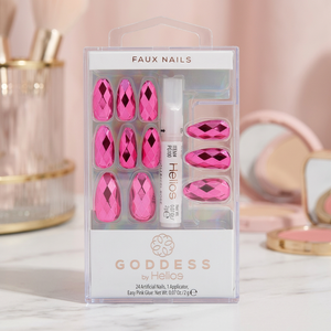HGOD0046 Ensemble d'ongles artificiels Goddess de haute qualité, faits à la main, à presser, longs et carrés, tendance - Product Image 2