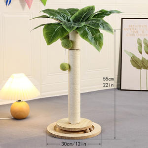 Palm <span class=keywords><strong>Sisal</strong></span> Kat Krabplank Stokken Met Hangende Bal <span class=keywords><strong>Sisal</strong></span> Touw Voor Indoor Katten Klauw Krabber - Product Image 3