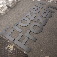 Logo d'affaires en plastique personnalisé, lettres de haute qualité, 3d en PVC