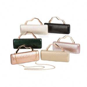 Sac à main avec mosaïque de métal multicolore pour femme, sac de soirée, sac à main de type boîte pour mariage, sac à main pour - Product Image 1