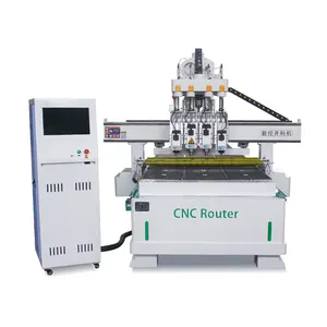 CNC 1325木材切断機3軸PVC家具ドア彫刻ツールATC 6kw 4.5kw CNCルーター