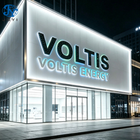 Enseigne LED personnalisée pour supermarché, enseigne lumineuse LED rétroéclairée, enseigne extérieure en acrylique 3D illuminée, enseigne logo LED, enseignes commerciales
