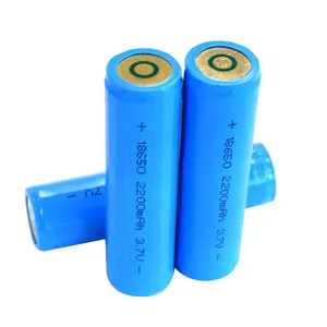 도매 가격 3.7 볼트 18650 리튬 이온 충전식 배터리 2200mah 실린더 리튬 셀 전원 공급 장치