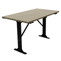 Table de pique-nique et banc en bois commerciaux d'extérieur ensemble de meubles de jardin table à manger aire de jeux extérieure table de café avec chaise