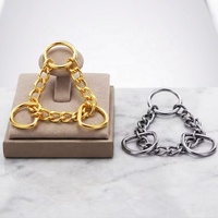 Chaînes triangulaires robustes en acier inoxydable 316, chaîne de dressage Martingale pour collier de chien, toutes saisons