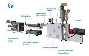 Machine <span class=keywords><strong>de</strong></span> fabrication <span class=keywords><strong>de</strong></span> tuyaux ondulés en plastique à vis simple pour tuyaux <span class=keywords><strong>de</strong></span> chicha jetables et tuyaux <span class=keywords><strong>de</strong></span> drainage flexibles, prix usine 2026 - Product Image 2