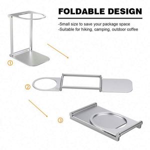 Foldable <b>Coffee</b> Drip Holder Aluminum Alloy Support Stand for <b>Portable</b> Espresso <b>Coffee</b> Machine - Product Image 4