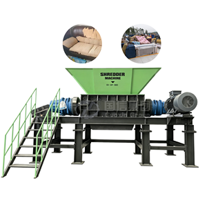 Trituradora de doble eje OEM de alta calidad, trituradora de muebles usados, máquina trituradora de sofás. - Product Image 1