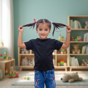 เสื้อยืดเด็ก IMRON KIDS สีดำ แขนสั้น คอกลม ลายพิมพ์อื่นๆ สไตล์ลำลอง ผ้าถัก ระบายอากาศได้ดี โพลีเอสเตอร์/คอตตอน 180 กรัม รุ่น - Product Image 1