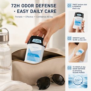 Desodorante Antitranspirante Unisex Refrescante para Todo el Cuerpo en Barra y Bálsamo, Fórmula Química Anti-rozaduras, Sin Residuos Blancos - Product Image 2