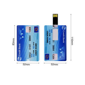 Clé USB 2.0 de 4 Go de taille <span class=keywords><strong>carte</strong></span> de crédit, nouvelle promotion, avec logo personnalisé, cadeau, clé USB - Product Image 5