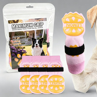 Chaussettes antidérapantes en coton et polyester pour grands chiens - Protection double face pour l'extérieur et l'intérieur, chaussures silencieuses pour tous les chiens