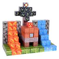 Bloques de Construcción Magnéticos, Cubos Apilables, Juego de Construcción de un Mundo Forestal, Juguetes Educativos STEM, Sensoriales en 3D, Certificados EN71 para Niños