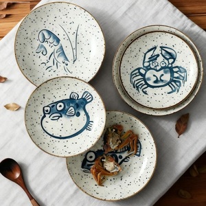 Ceramic Tableware Wedding Party Creative Pattern Bowls and Dishes Sets Japanese Style Porcelain <b>Dinnerware</b> Set - Product Image 5