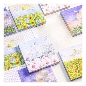 Bloc de Notas Adhesivas Personalizadas con Diseño de Paisaje, Bonitas Notas Adhesivas Autoadhesivas para Lectura y Marcación, Papel Offset - Product Image 1