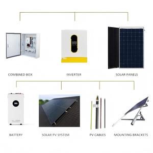 ระบบจัดเก็บพลังงานแสงอาทิตย์แบบไฮบริดสำหรับที่อยู่อาศัย ขนาด 3.5kW 6.2kW 10kW 11kW 12kW พร้อมแบตเตอรี่ LiFePO4 ความจุสูง 6000 รอบการใช้งาน - Product Image 2