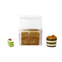 Sachet à cordon en papier kraft blanc anti-graisse recyclable de qualité alimentaire Impression en gravure pour produits de boulangerie Biscuits